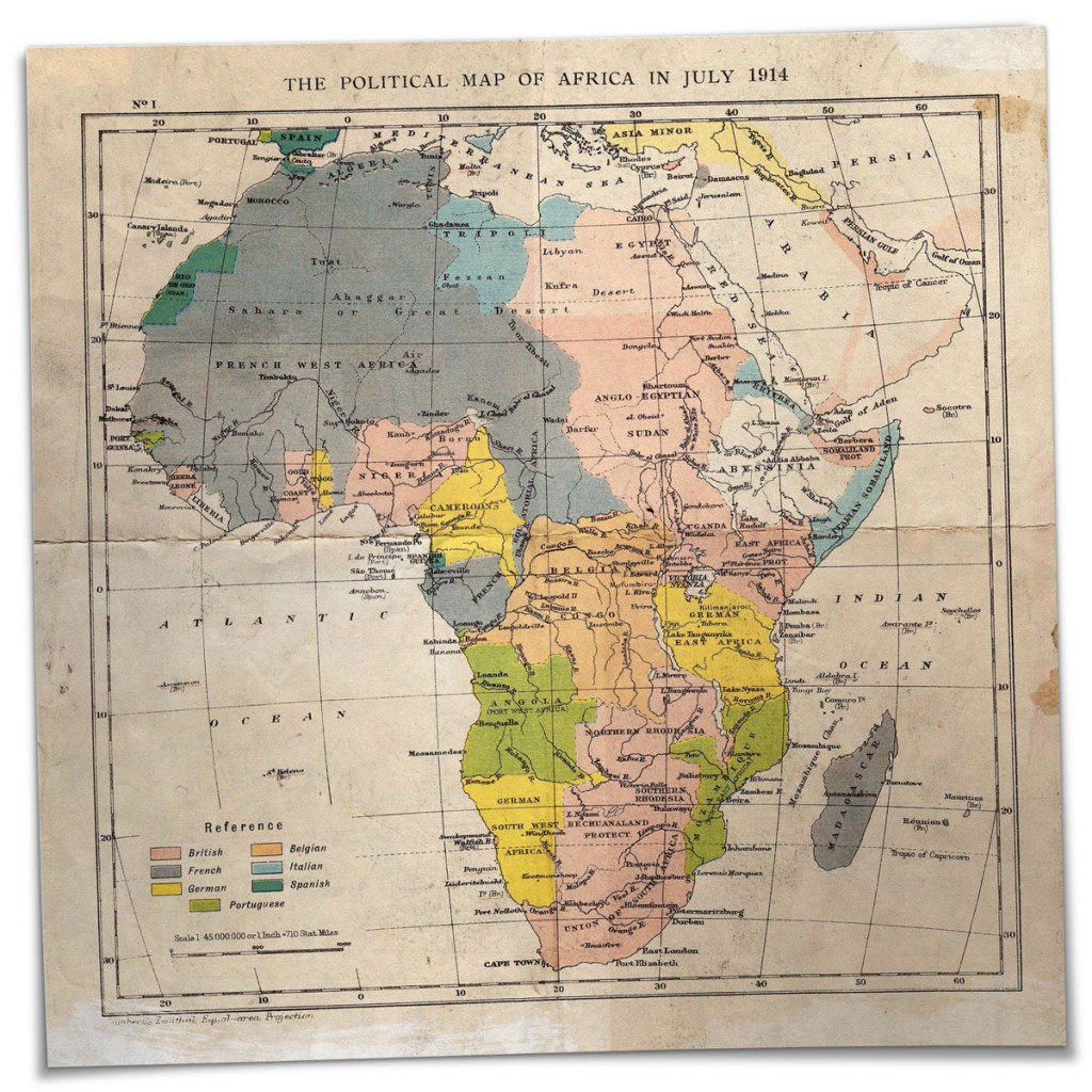 At the beginning of the twentieth century, Africa was almost completely colonised: seven European states had divided the continent between them. 
The country that is now South Africa was ruled by the British.